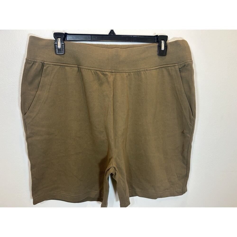 Alternative Men's XL Cotton Drawstring Lounge Casual Relax Shorts Olive
